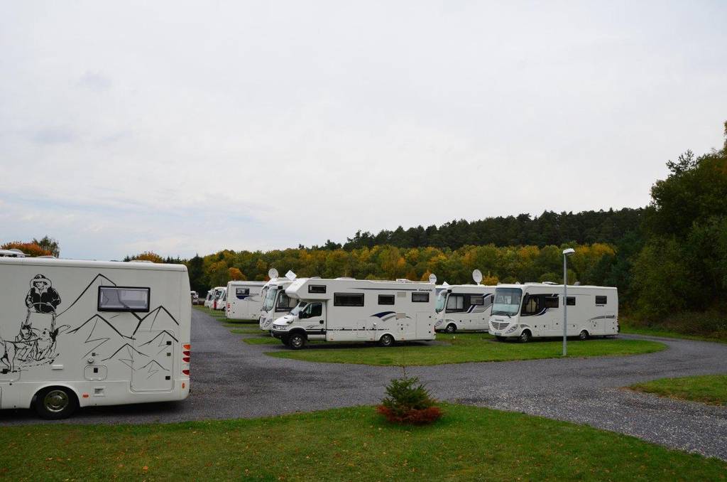 Blick auf den Stellplatz