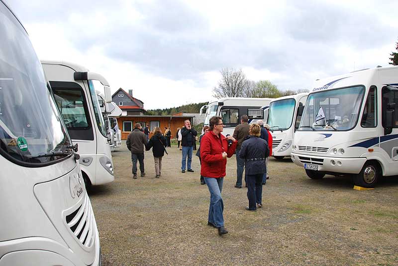Auf dem Stellplatz in Braunlage