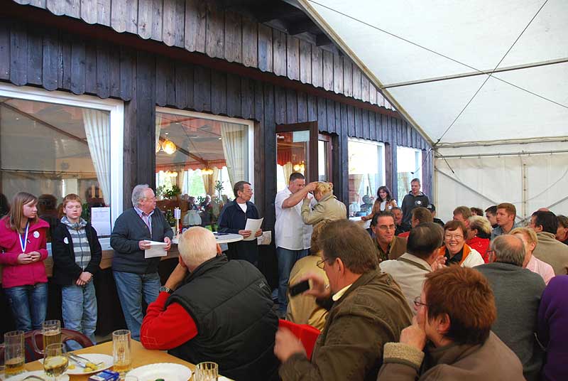 Bei der Siegerehrung