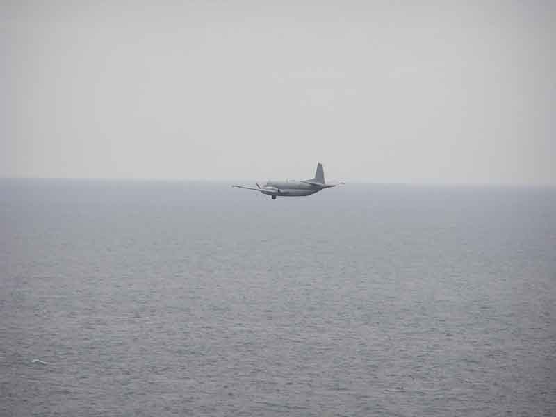 Flugzeug am Pointe du Raz