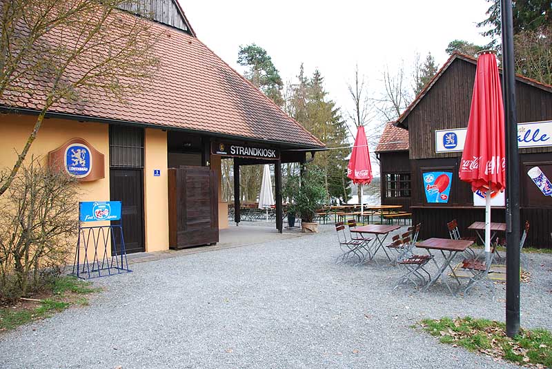 Strandkiosk am See