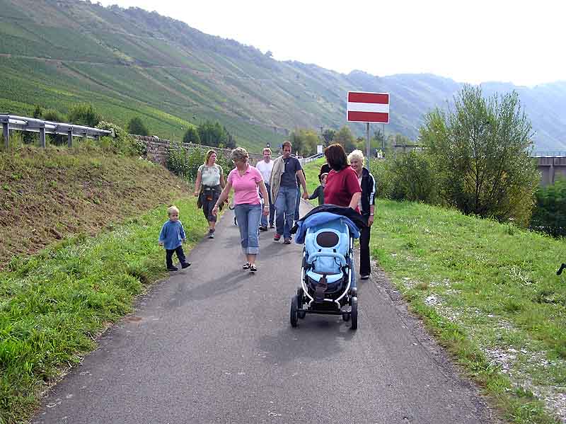 Spaziergang entlang der Mosel