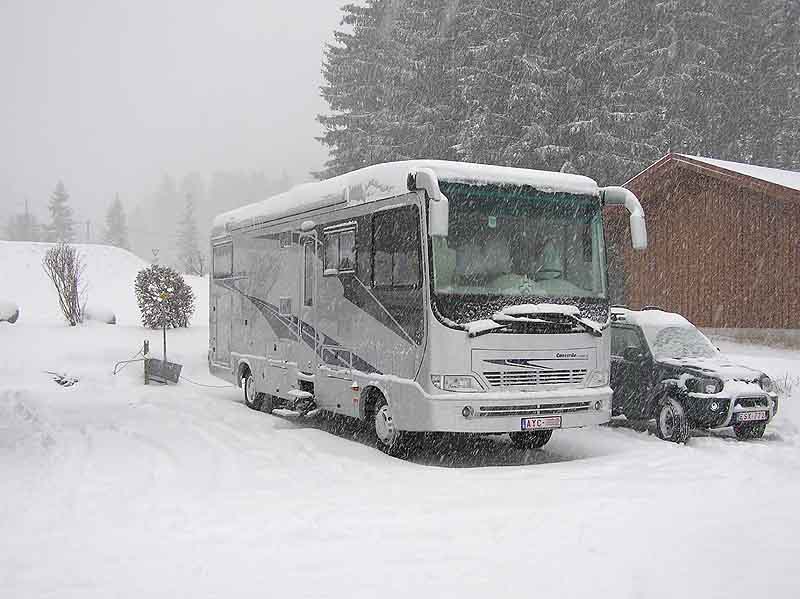 Ein Belgier im Schnee