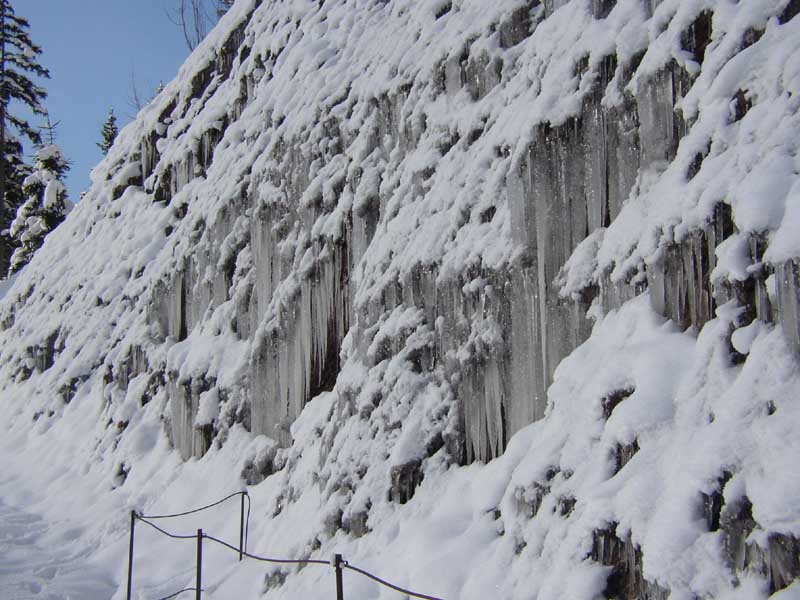 Eiszapfen beim Adlerhorst