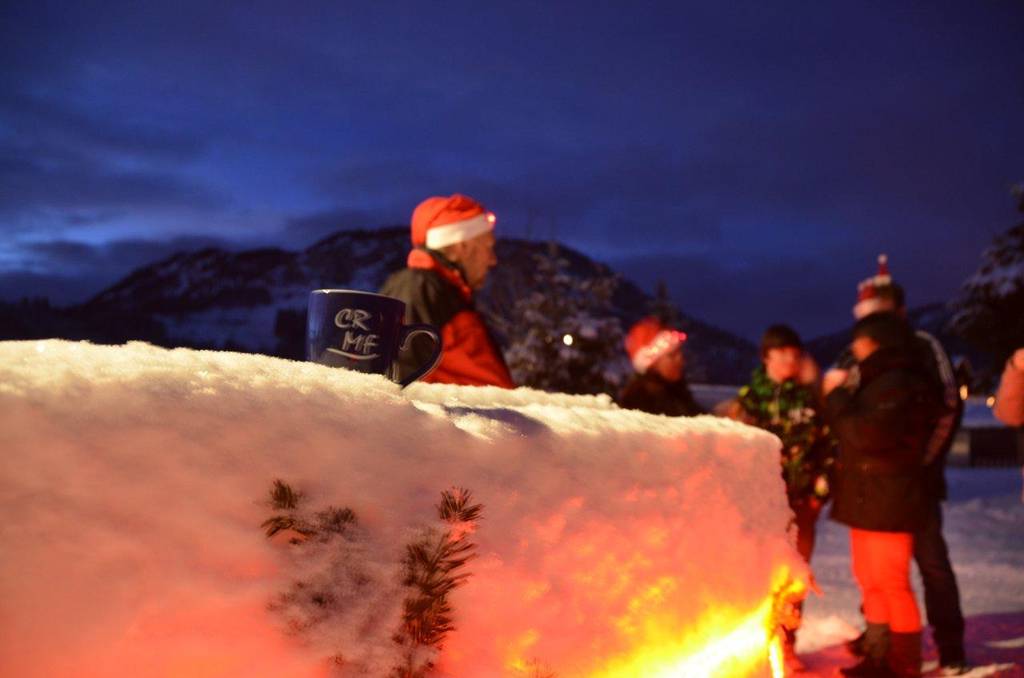 Beim abendlichen Glühwein