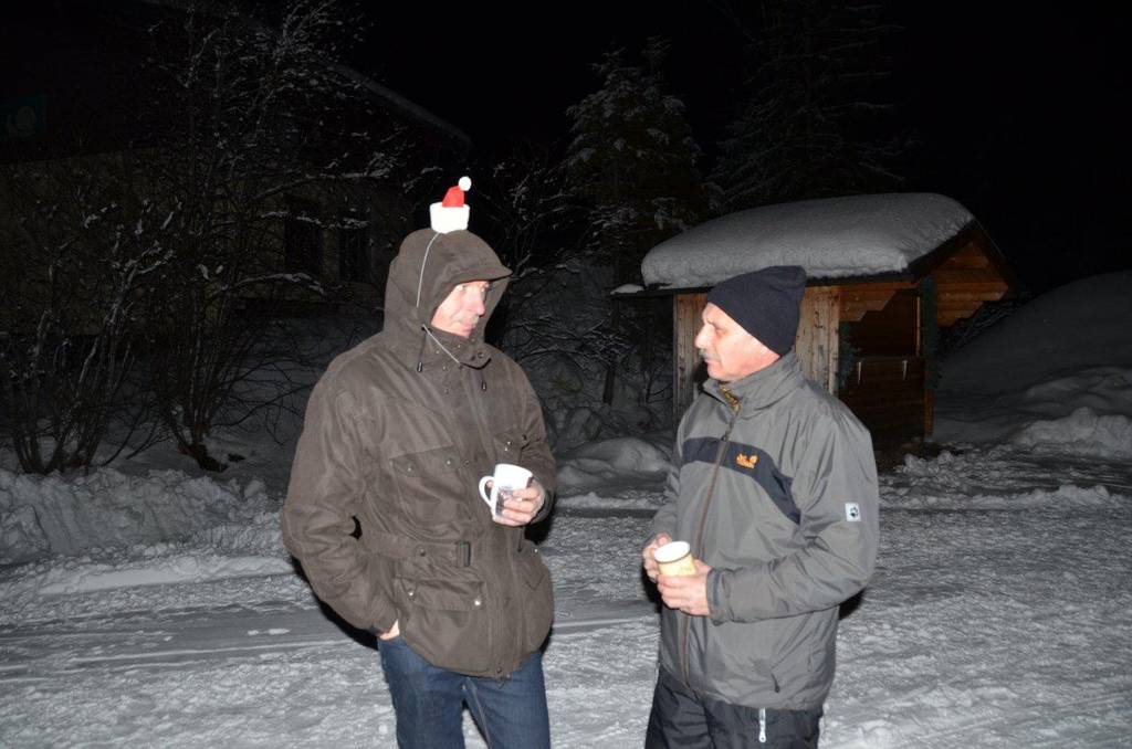 Beim abendlichen Glühwein