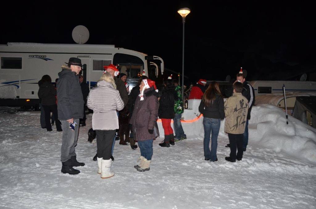 Beim abendlichen Glühwein