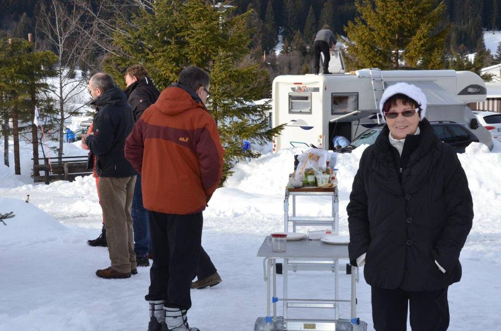 Neujahrsgrillen mit Sauerkraut