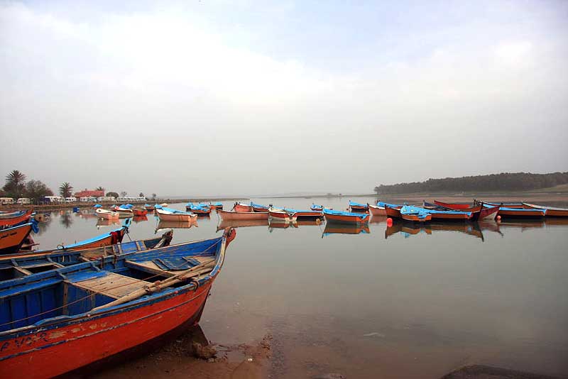 Lagune Moulay-Bousselham in Nord-Marokko