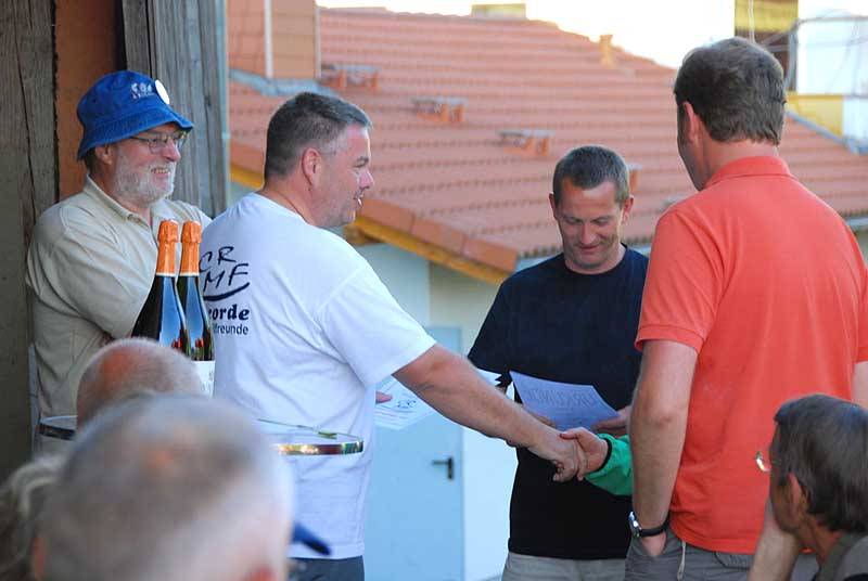 Bei der Siegerehrung