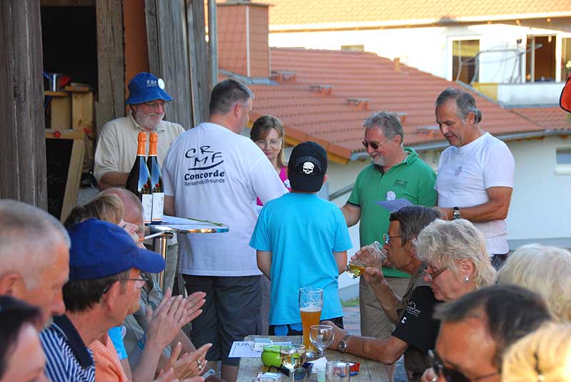 Bei der Siegerehrung