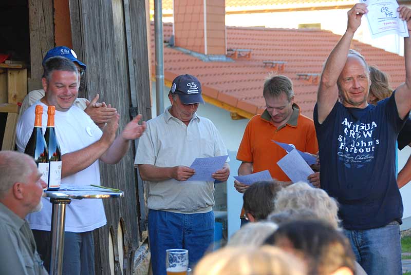 Bei der Siegerehrung