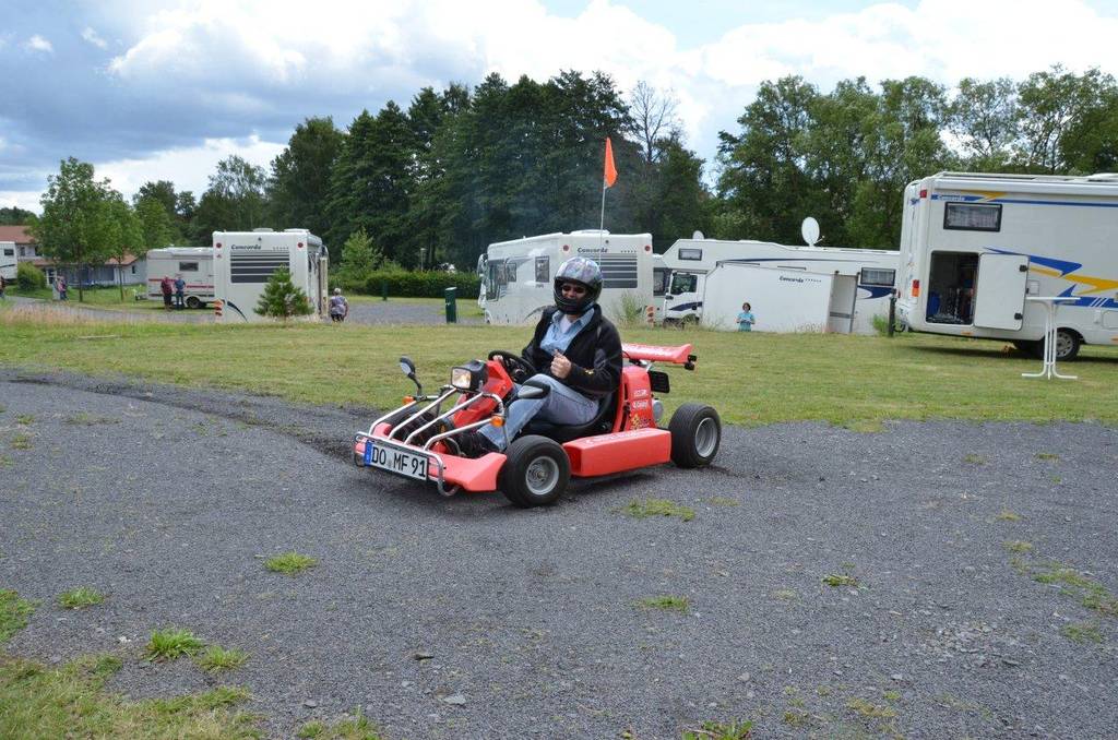 Beim Kartfahren