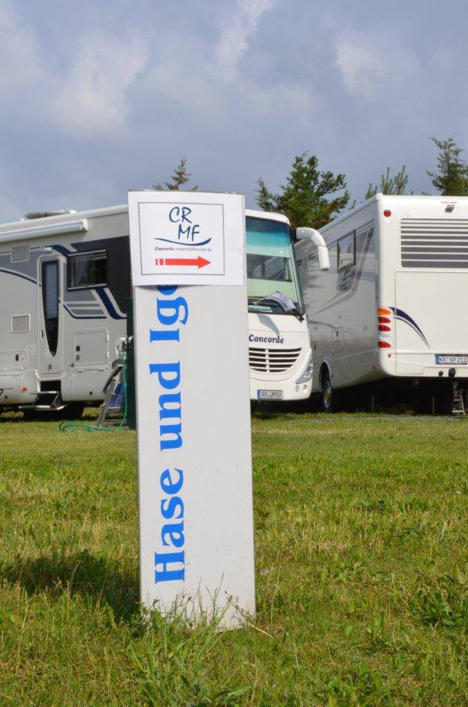 Schild beim ROndell