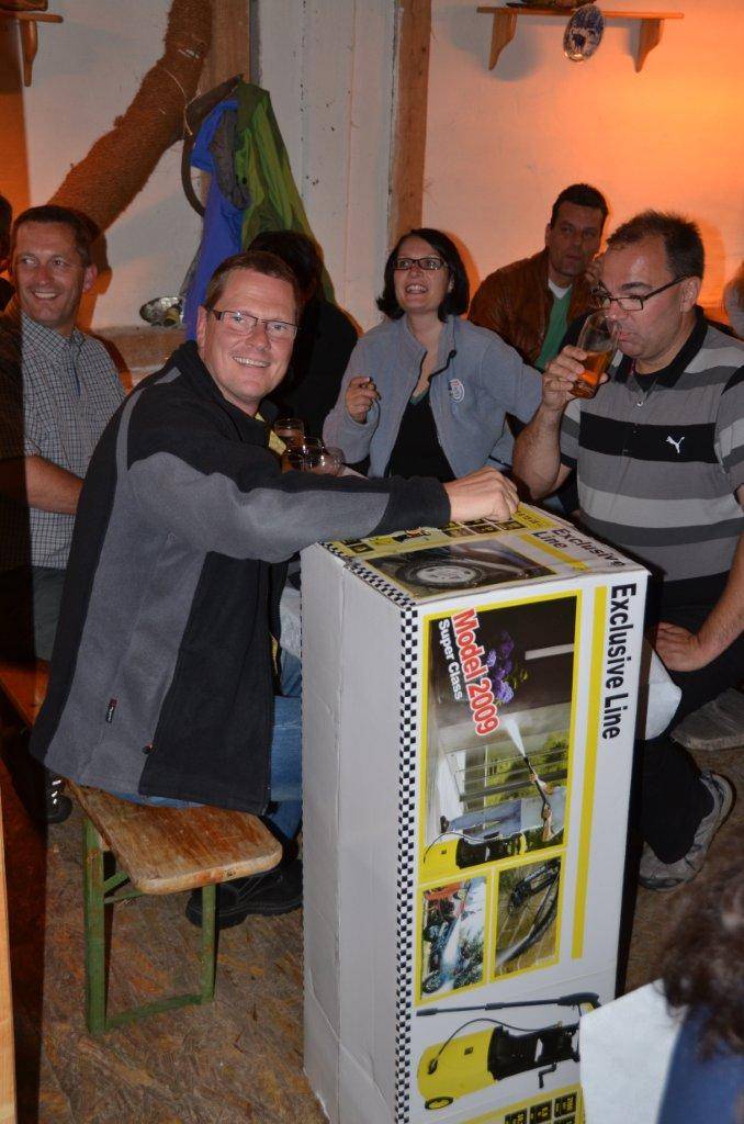 Dieter mit Hochdruckreiniger