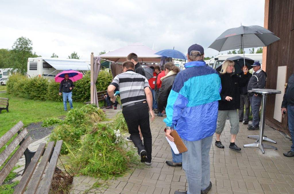 Beim Gras scheren