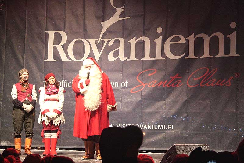 Der Weihnachtsmann verabschiedet sich