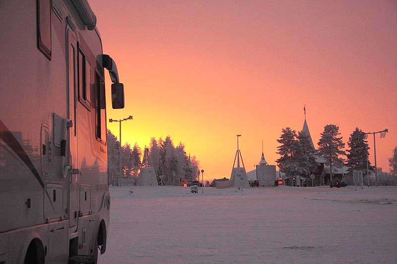 Unsere Aussicht auf Santa Claus Village