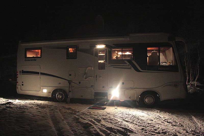 Auch hier sind die Scheinwerfer eine grosse Hilfe