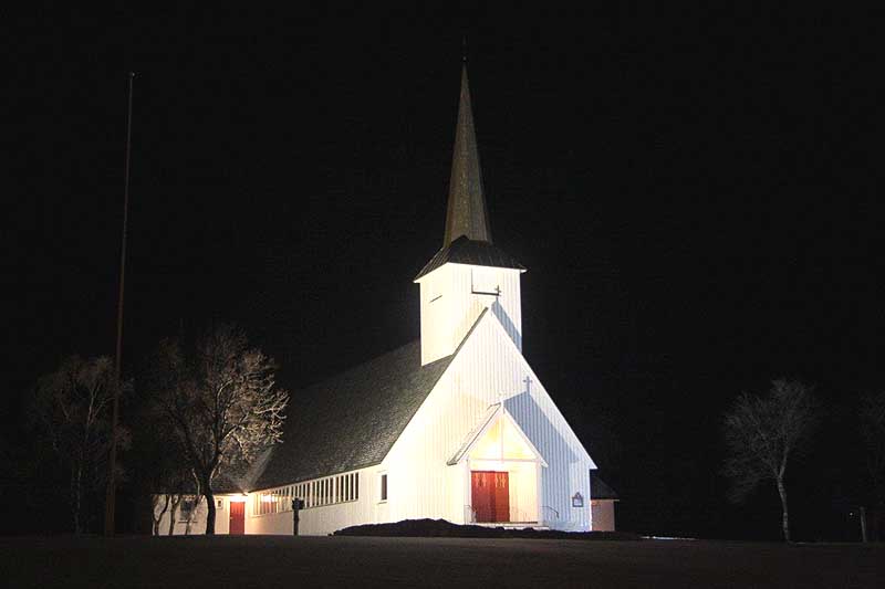 Die Kirche von Lacselv