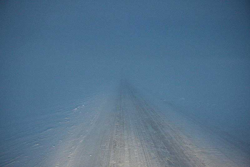 Bei dieser Sicht sind nicht mehr als 25kmh drin