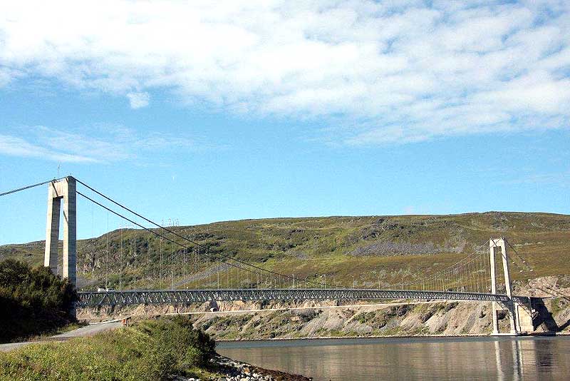 Brücke auf dem Weg nach Hammerfest