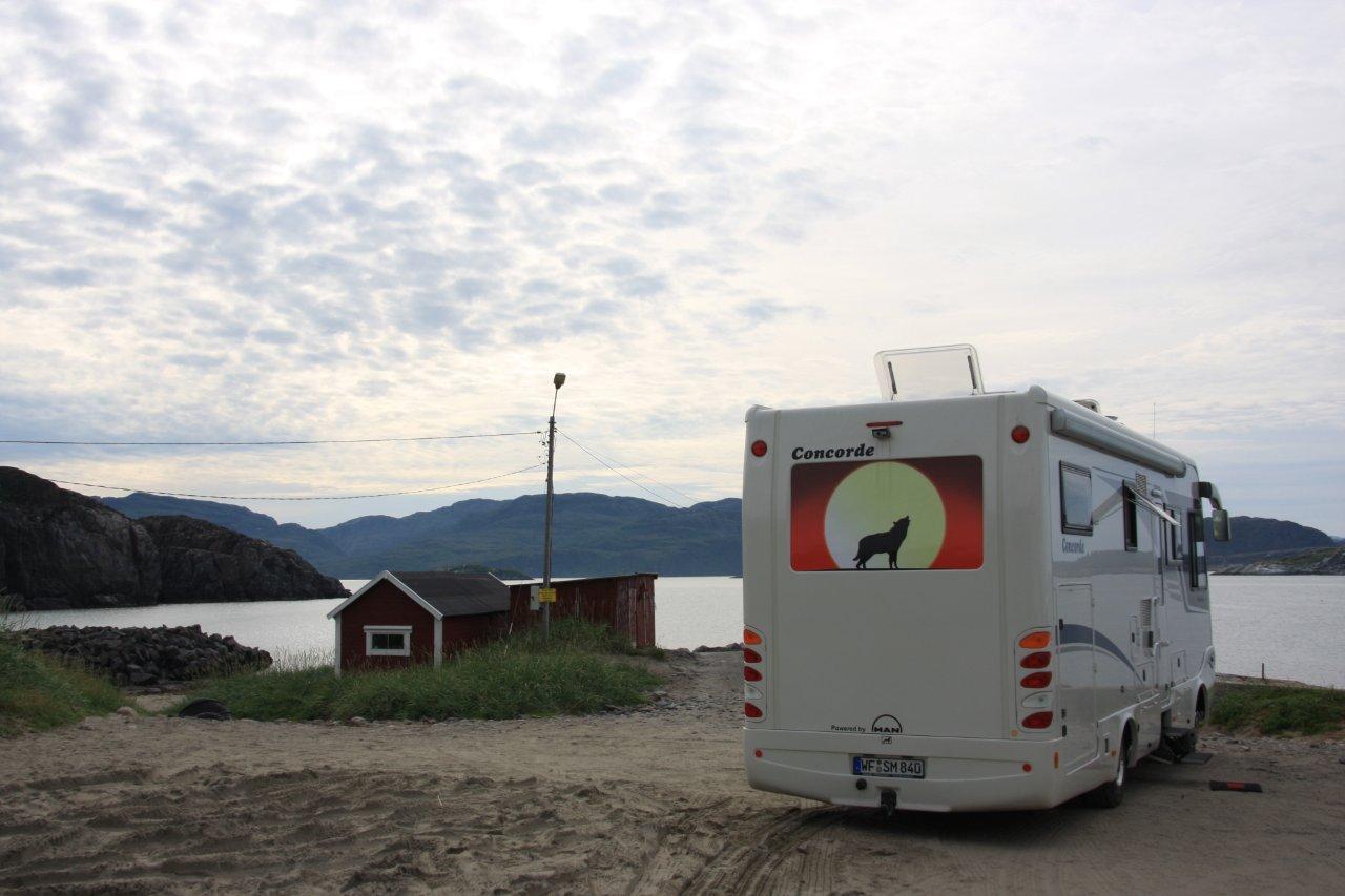 am nordöstlichsten Punkt von Norwegen