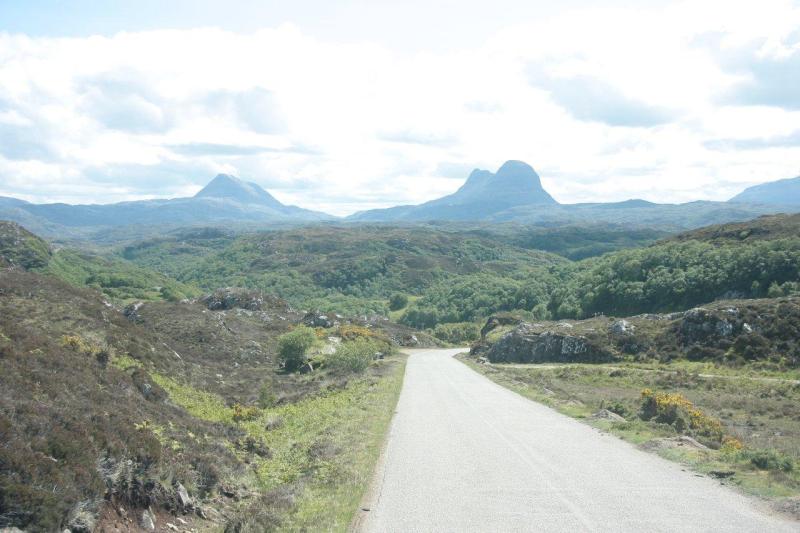 Single Trackroad in den Highlands
