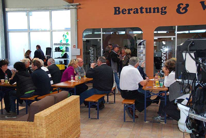 Beim Weißwurst-Frühstück