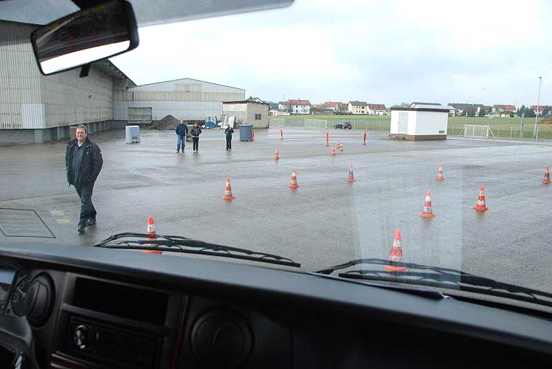 Beim Fahrtraining