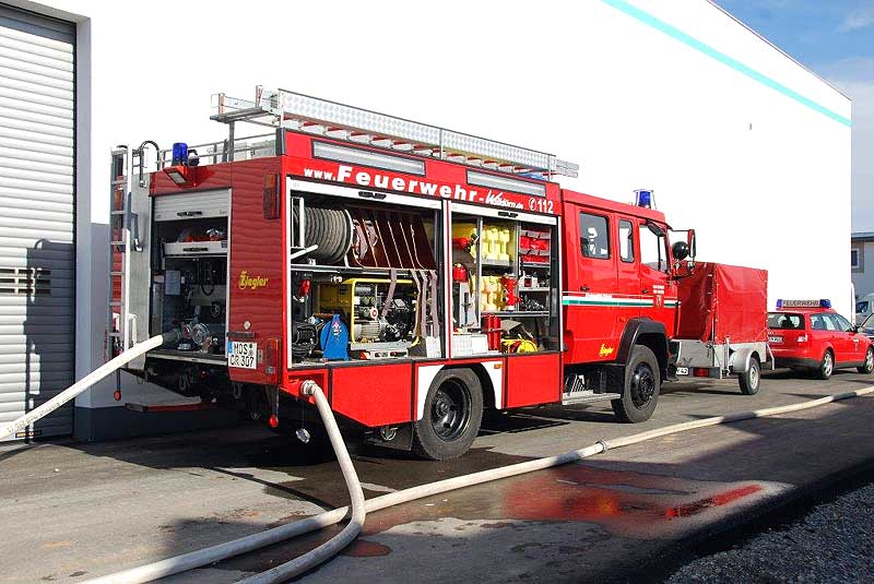 Der Löschwagen der FFW Waldürn