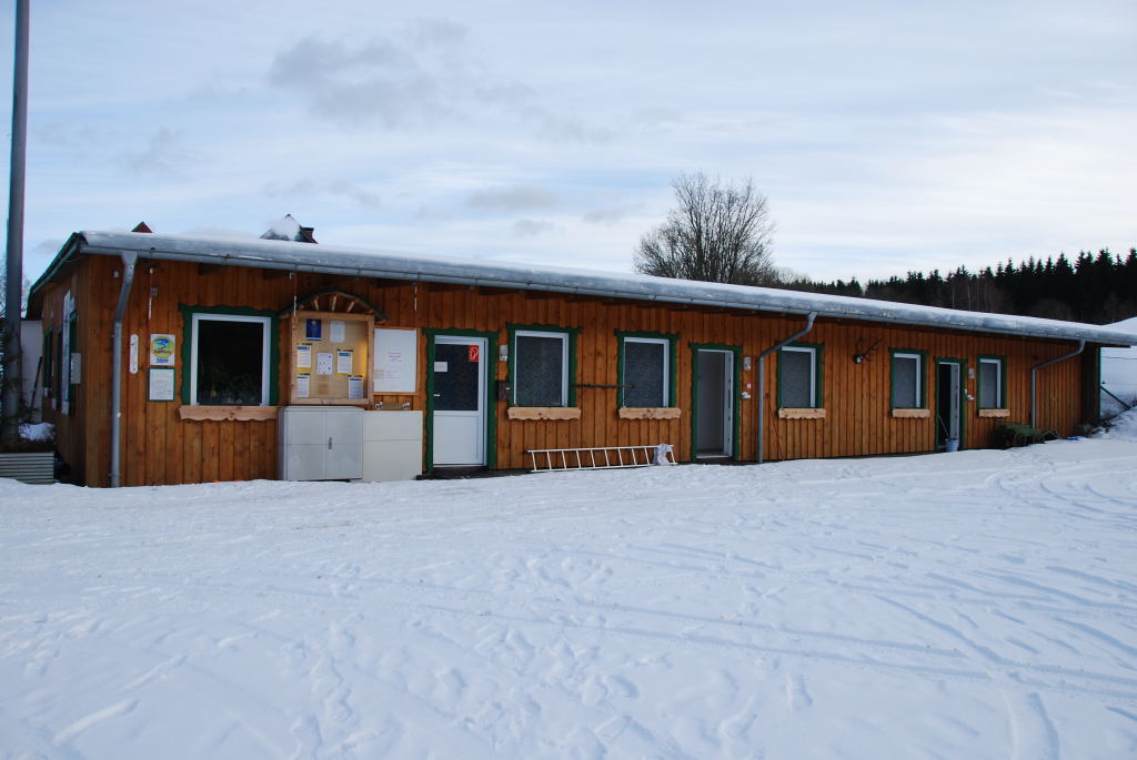 Rezeption und Duschen