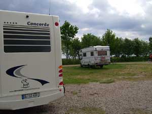 Der Stellplatz in Maasholm