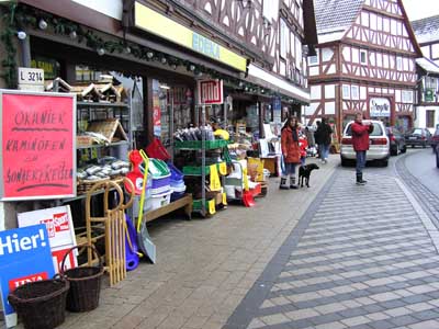 Beim Einkaufen in Naumburg